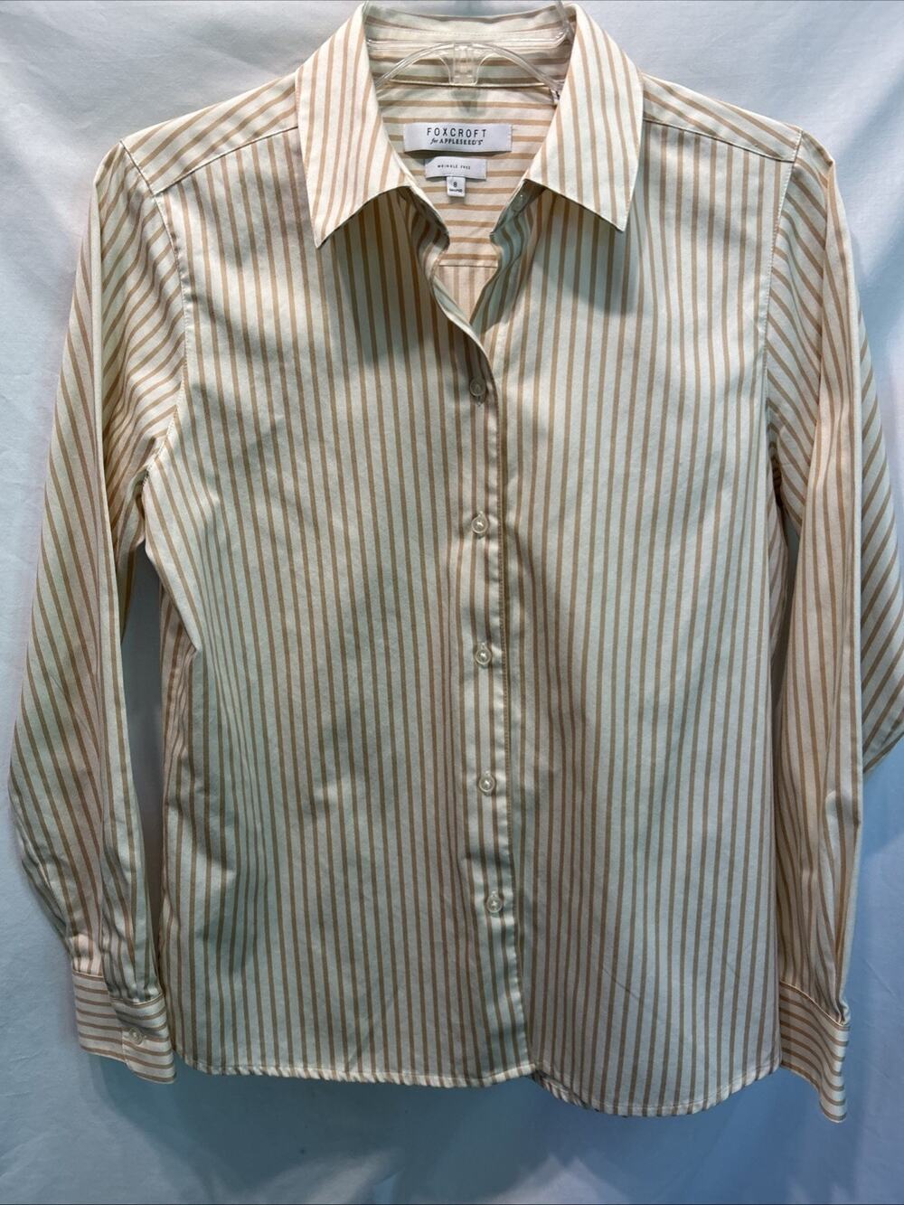 Foxcroft for Appleseeds Women’s 8 Shaped Wrinkle Free Button Up Shirt Career